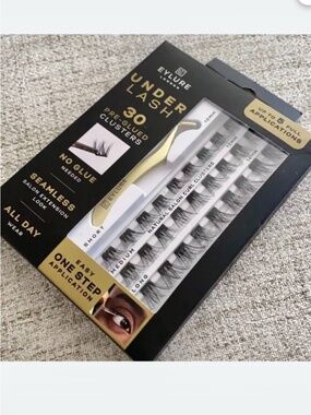 🪞 NEW SET eyelure london under lash pre- glued clusters box set with applicator